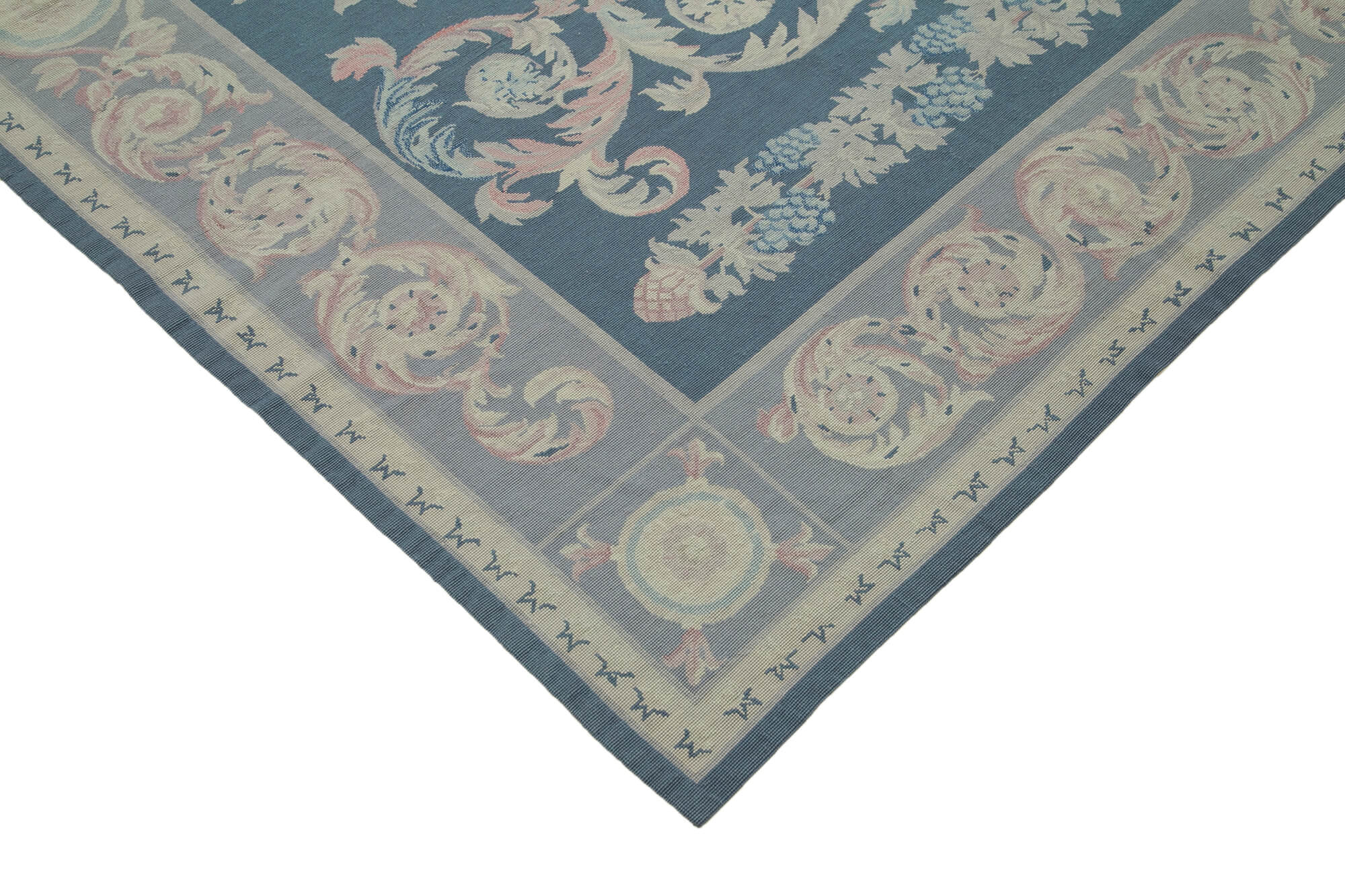 8x11 Purple Needlepoint Kilim Rug - 22068