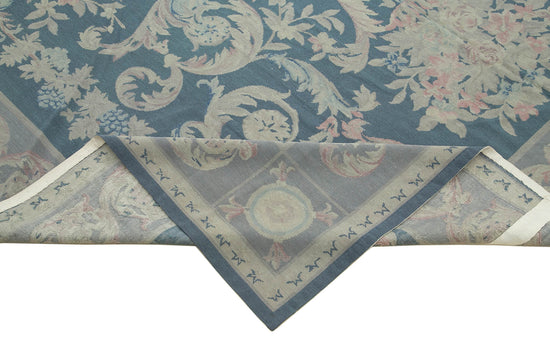8x11 Purple Needlepoint Kilim Rug - 22068