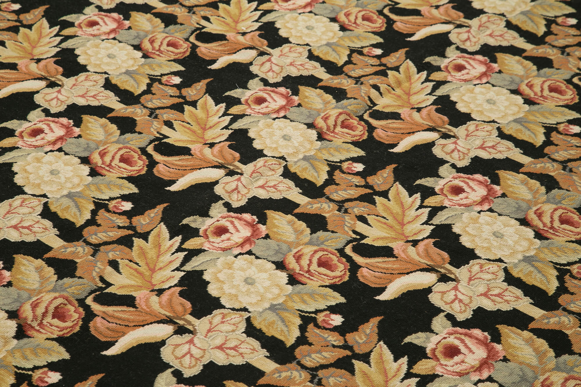 8x10 Beige Needlepoint Kilim Rug - 22073