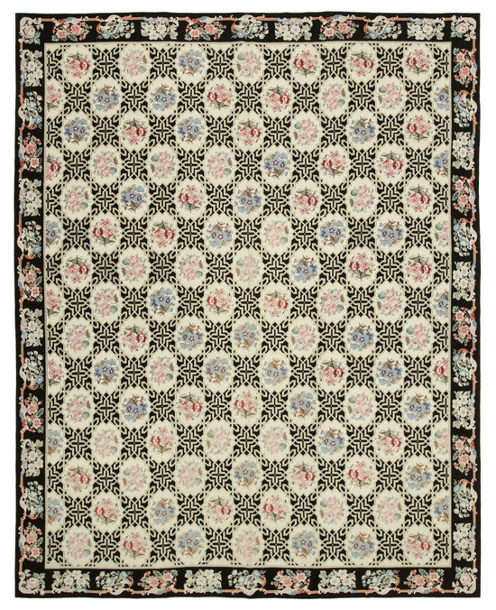 8x9 Beige Needlepoint Kilim Rug - 22074