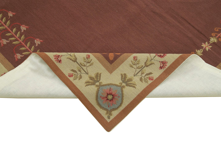 6x9 Red Needlepoint Kilim Rug - 22089