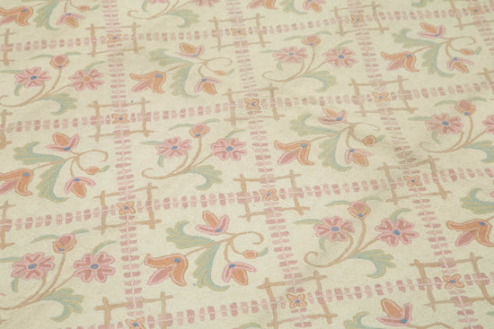 6x9 Beige Needlepoint Kilim Rug - 22090