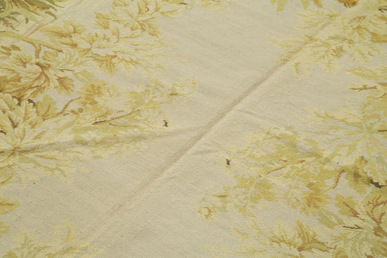 6x9 Beige Needlepoint Kilim Rug - 22092