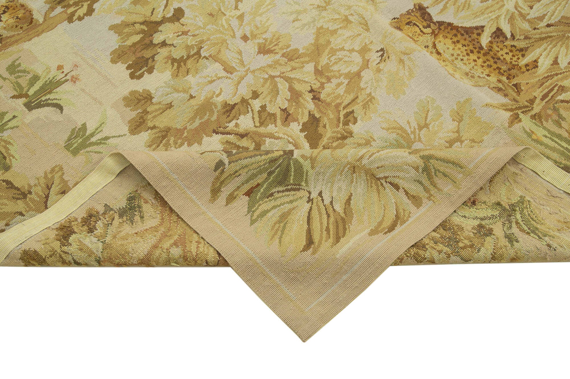 6x9 Beige Needlepoint Kilim Rug - 22092