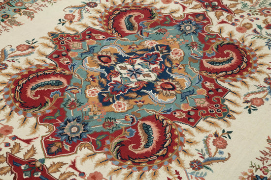 5x8 Beige Needlepoint Kilim Rug - 22094