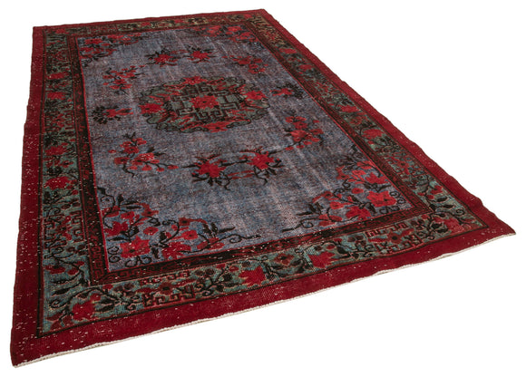 6x10 Red Over Dyed Rug - 22104