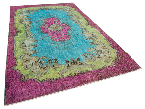 6x10 Multicolor Over Dyed Rug - 22107