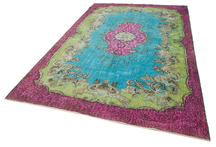 6x10 Multicolor Over Dyed Rug - 22107