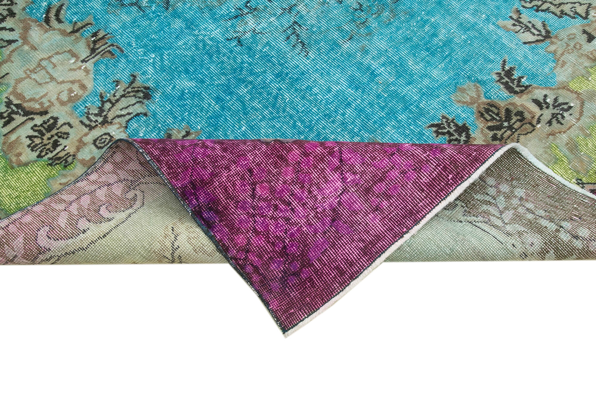 6x10 Multicolor Over Dyed Rug - 22107