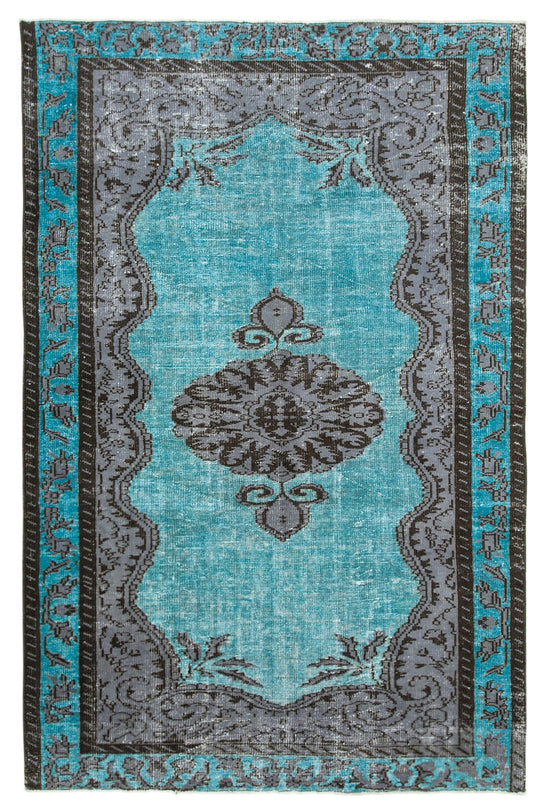 6x9 Turquoise Over Dyed Rug - 22124