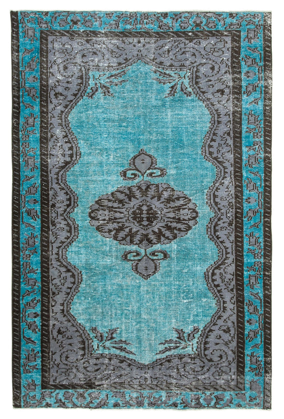 6x9 Turquoise Over Dyed Rug - 22124