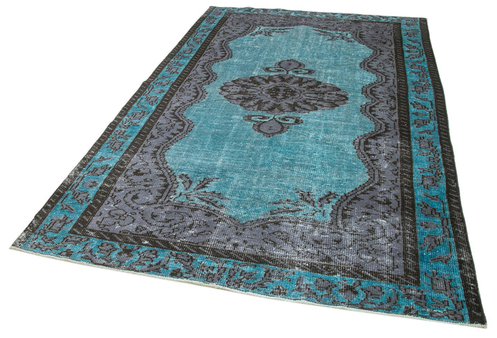 6x9 Turquoise Over Dyed Rug - 22124
