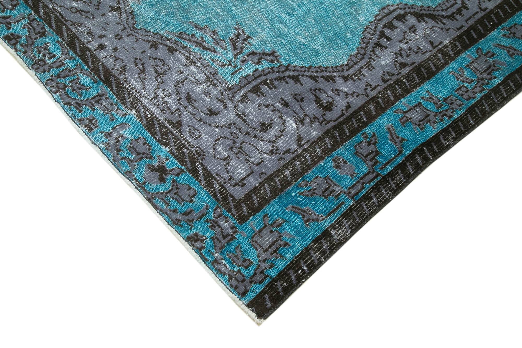 6x9 Turquoise Over Dyed Rug - 22124