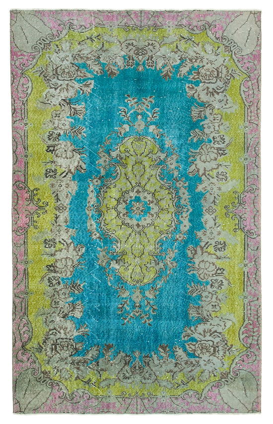 6x9 Multicolor Over Dyed Rug - 22127