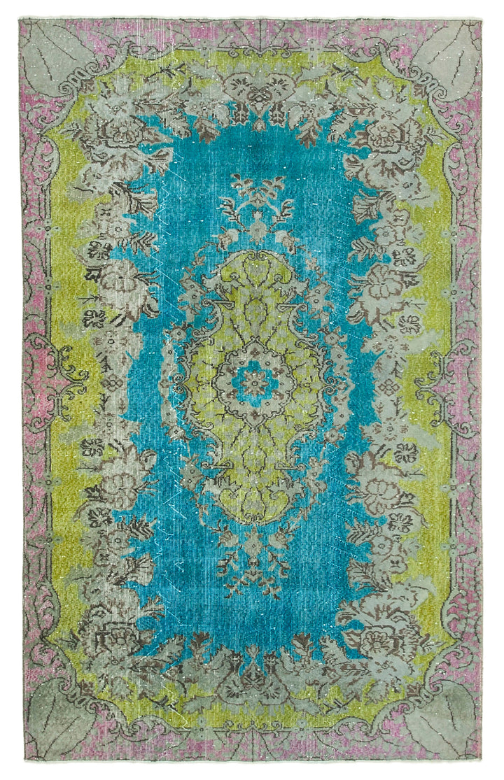 6x9 Multicolor Over Dyed Rug - 22127