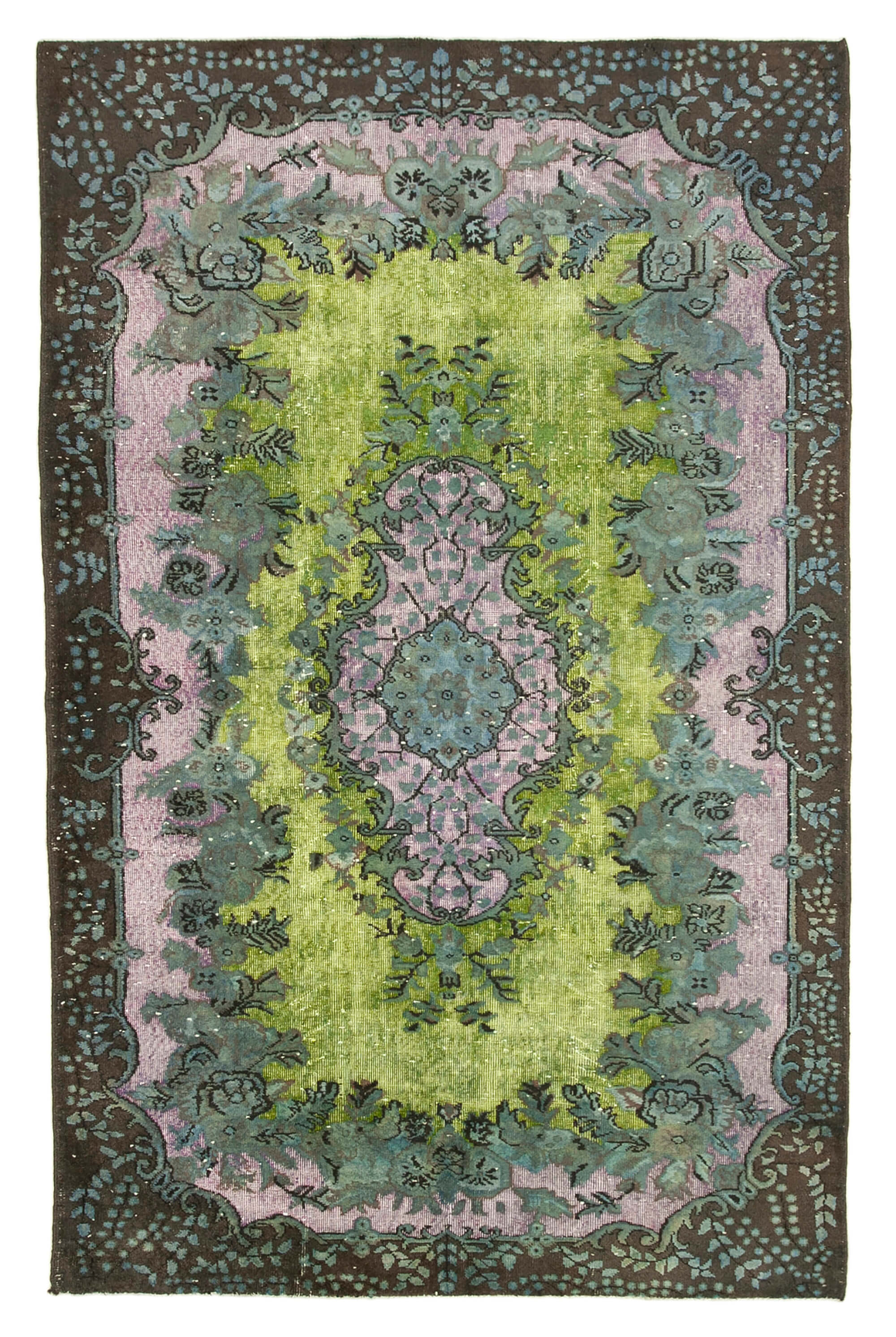6x9 Brown Over Dyed Rug - 22129