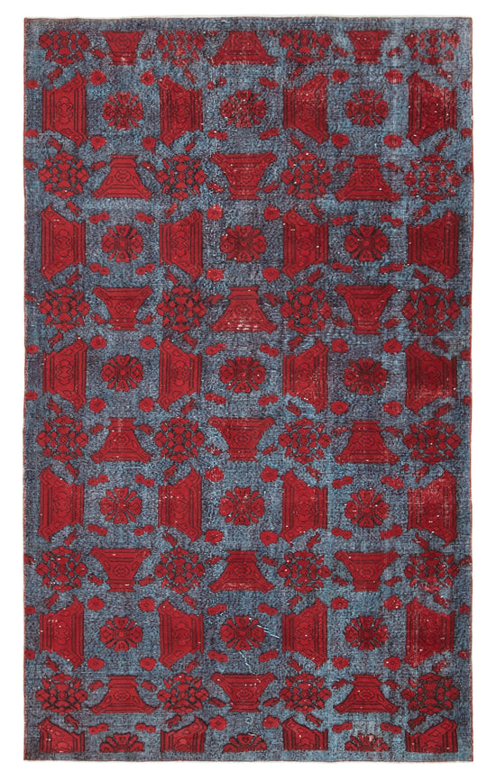 6x10 Red Over Dyed Rug - 22130