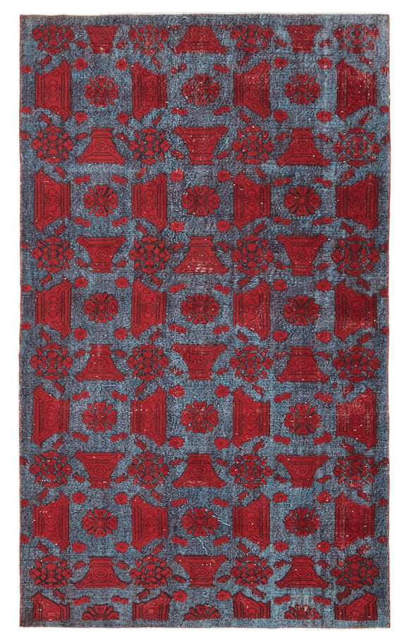 6x10 Red Over Dyed Rug - 22130