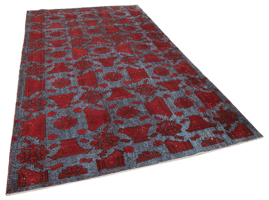 6x10 Red Over Dyed Rug - 22130