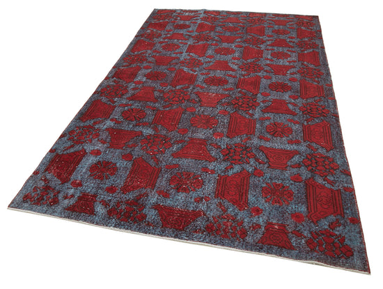 6x10 Red Over Dyed Rug - 22130