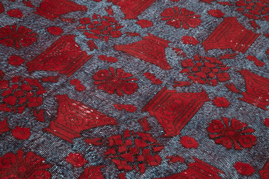 6x10 Red Over Dyed Rug - 22130