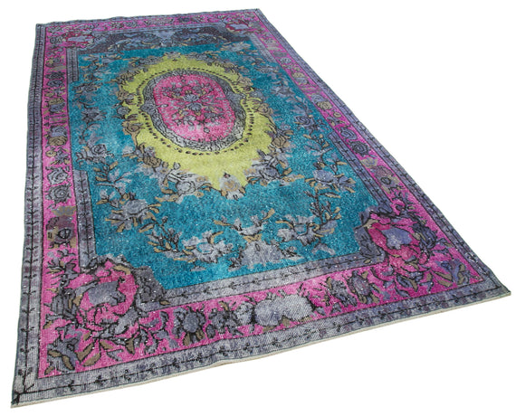 6x10 Multicolor Over Dyed Rug - 22139