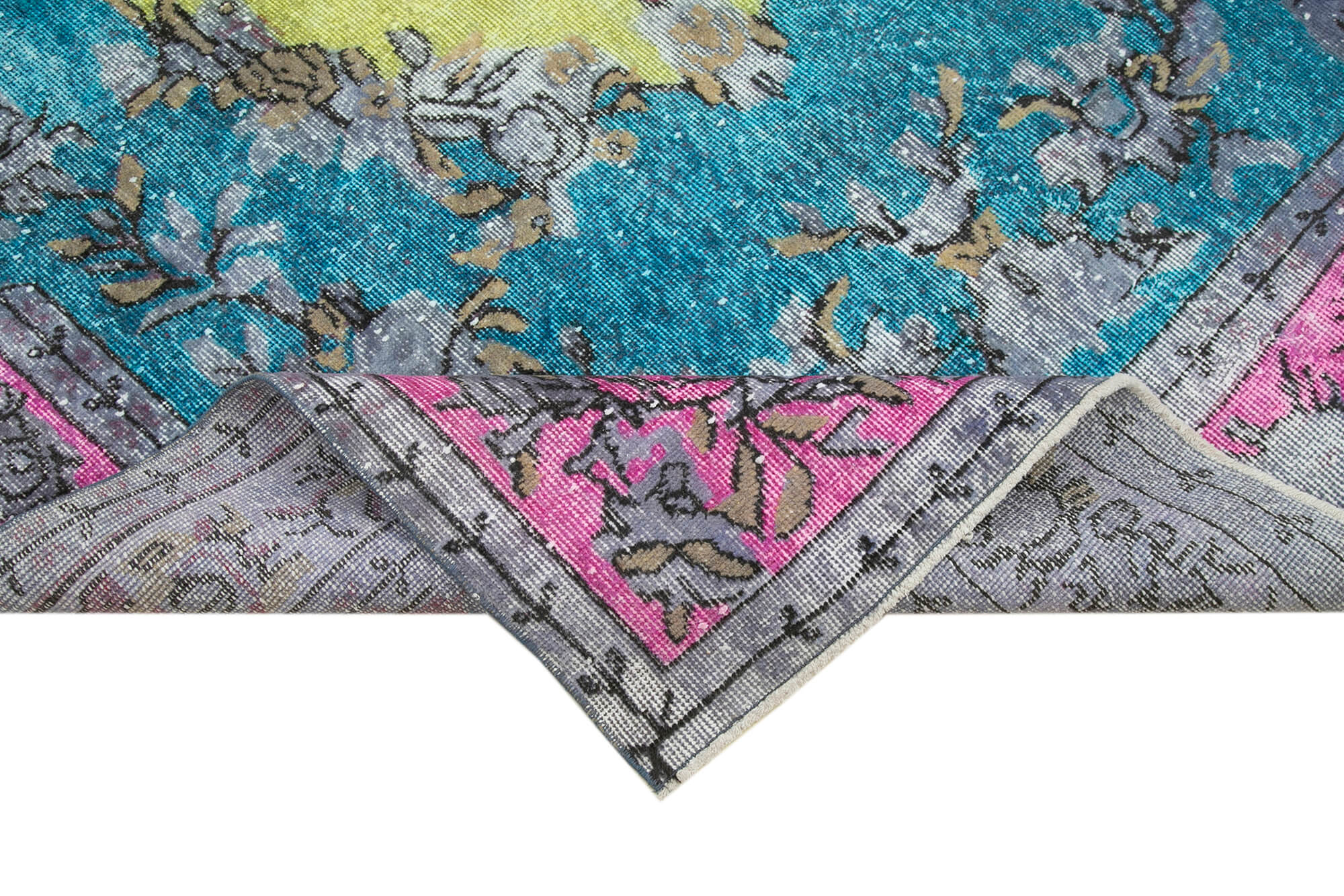 6x10 Multicolor Over Dyed Rug - 22139