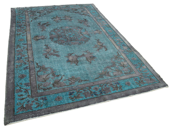 7x10 Blue Over Dyed Rug - 22163