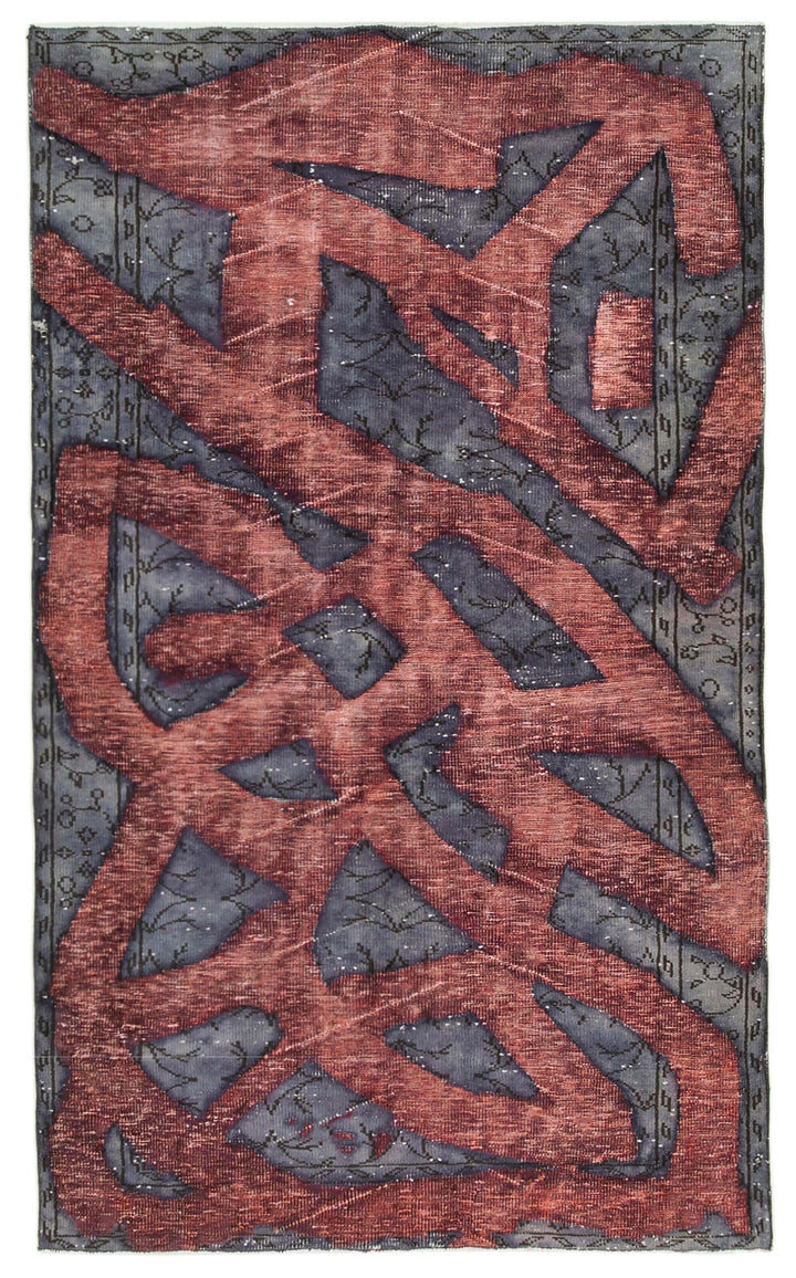 5x9 Purple Over Dyed Rug - 22282