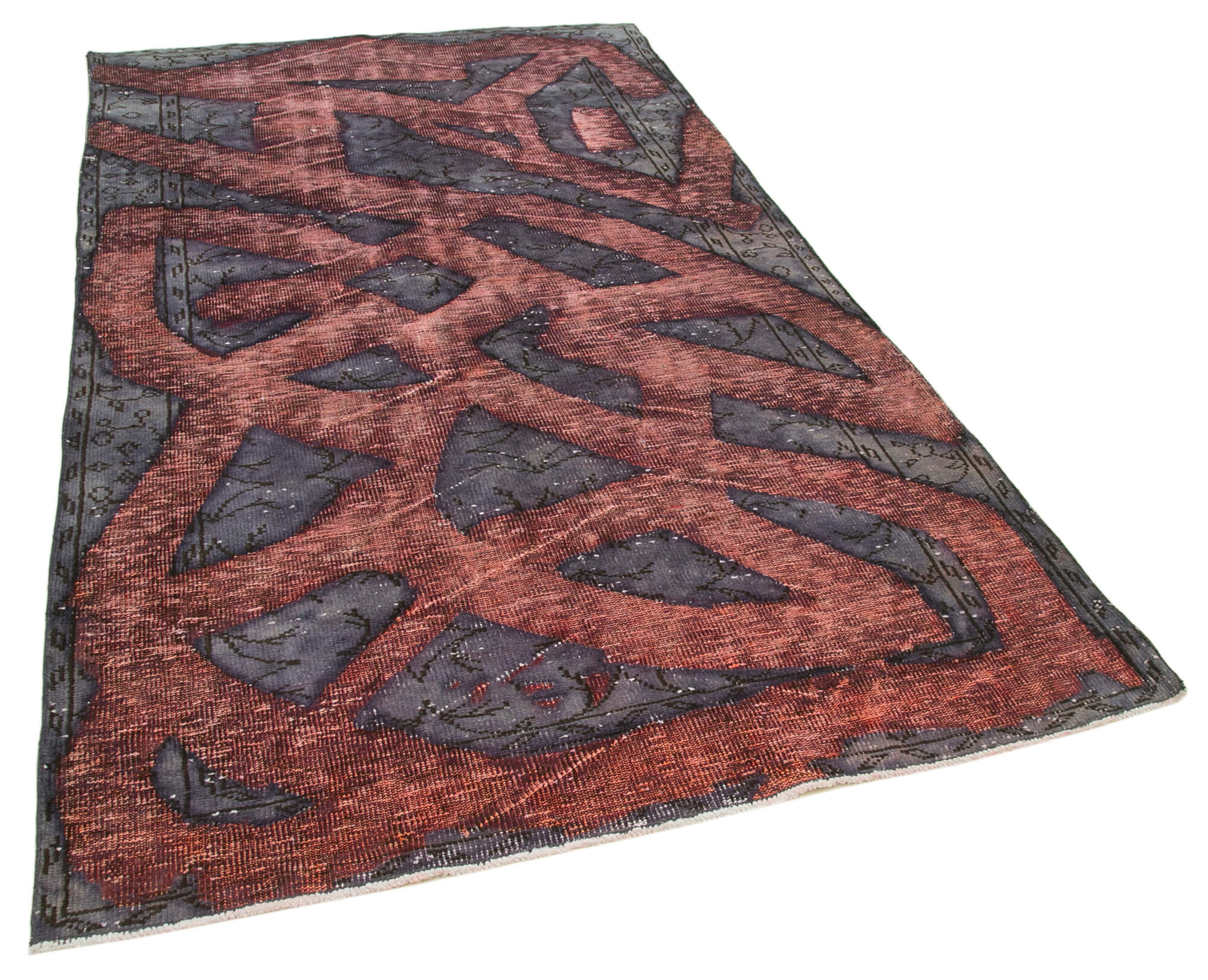 5x9 Purple Over Dyed Rug - 22282
