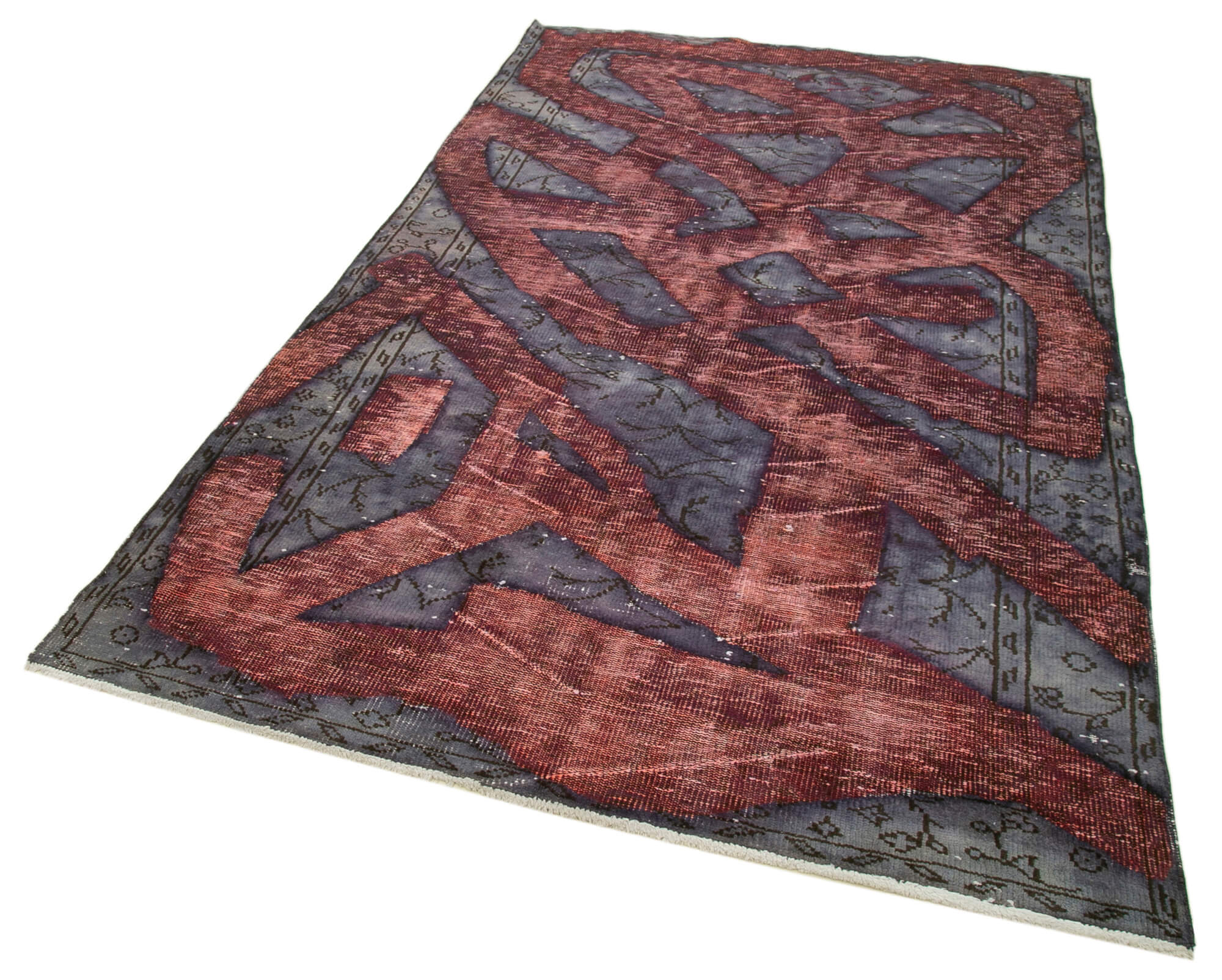 5x9 Purple Over Dyed Rug - 22282