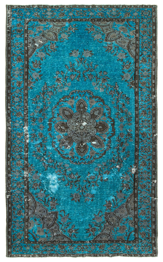 6x11 Turquoise Over Dyed Rug - 22288