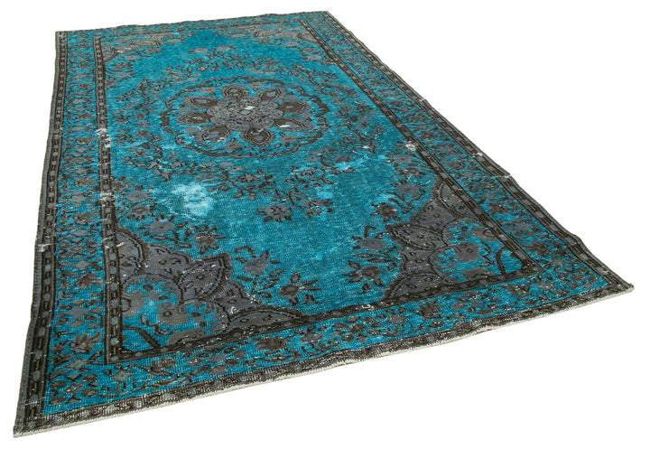 6x11 Turquoise Over Dyed Rug - 22288
