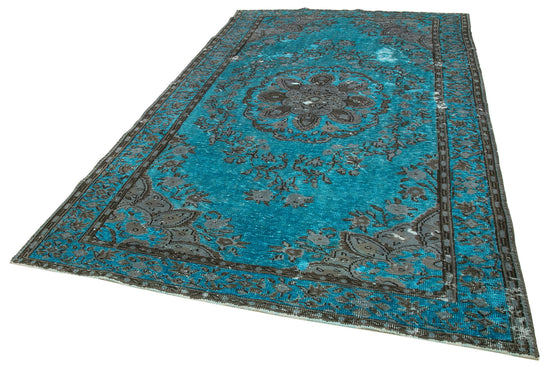 6x11 Turquoise Over Dyed Rug - 22288