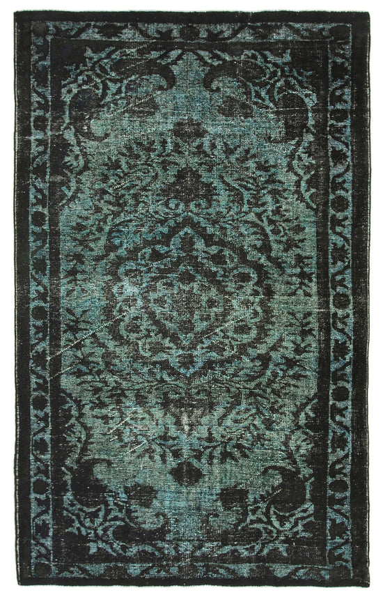 6x9 Black Over Dyed Rug - 22306