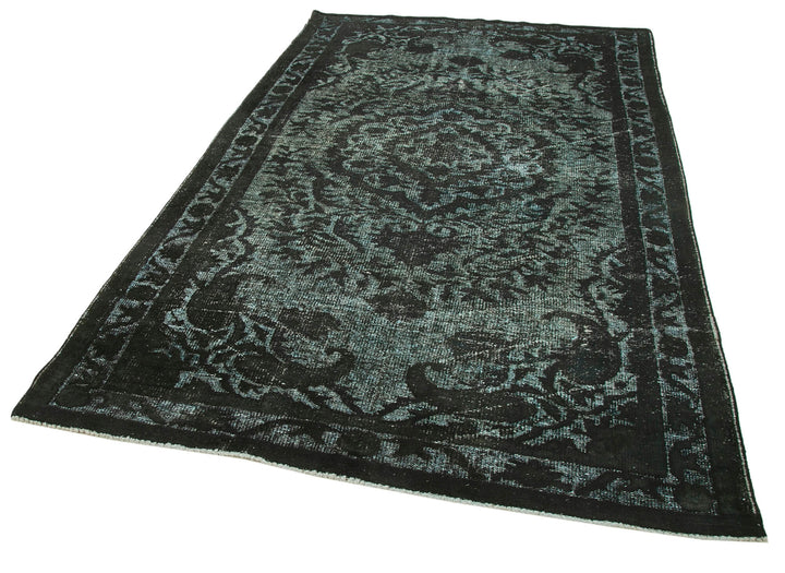 6x9 Black Over Dyed Rug - 22306