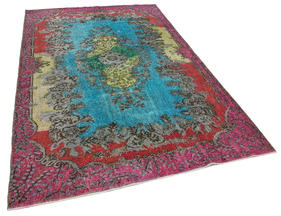 6x9 Multicolor Over Dyed Rug - 22316