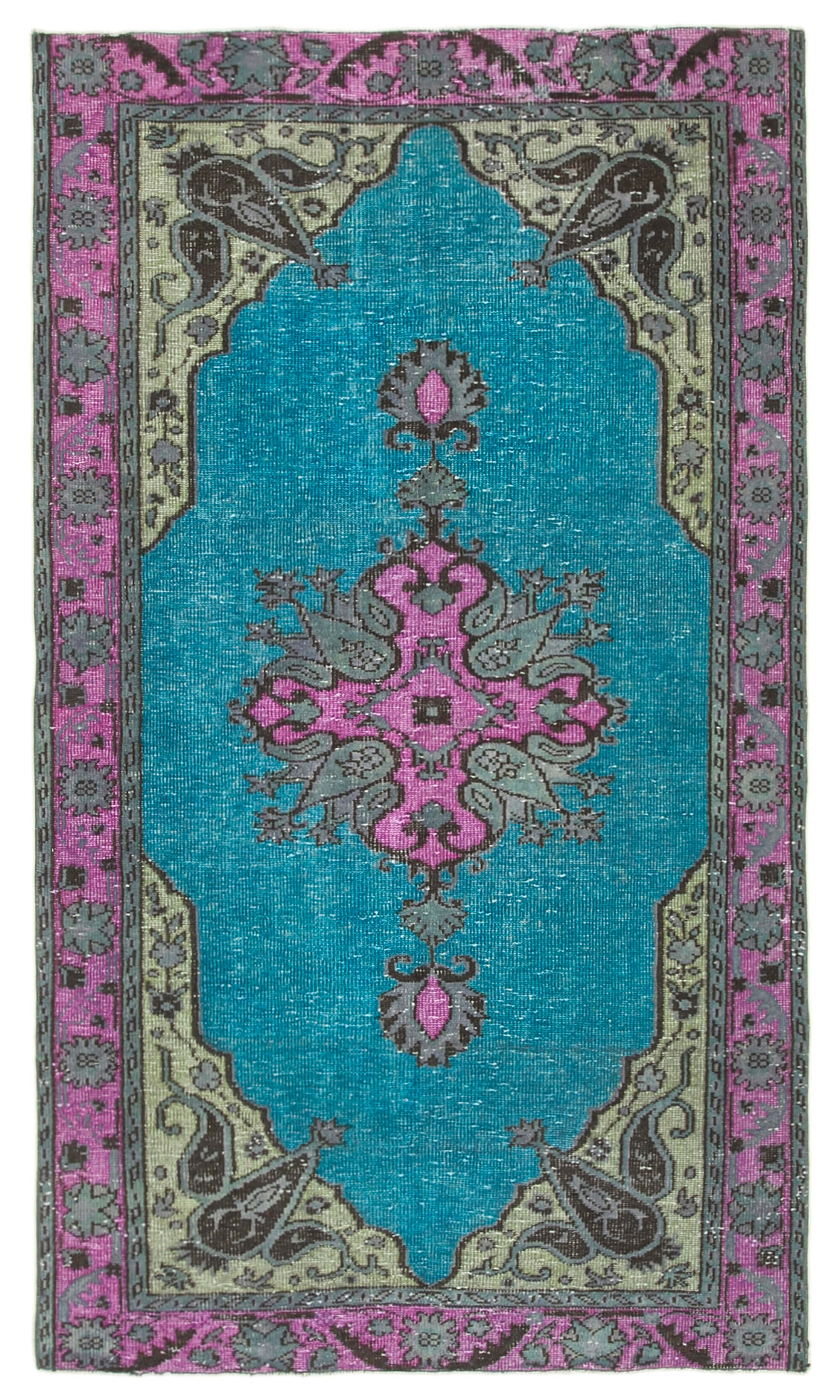 5x9 Fuchsia Over Dyed Rug - 22320