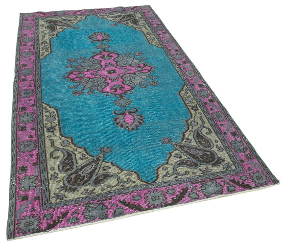 5x9 Fuchsia Over Dyed Rug - 22320