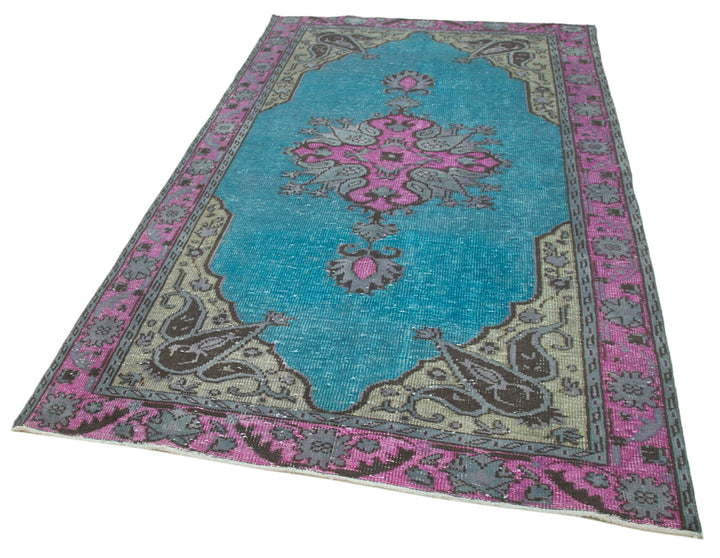 5x9 Fuchsia Over Dyed Rug - 22320