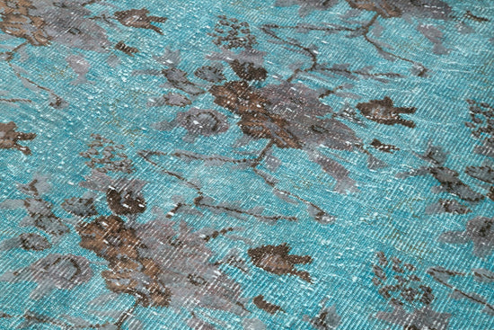 5x9 Turquoise Over Dyed Rug - 22322