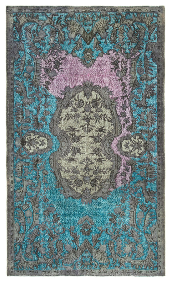5x9 Grey Over Dyed Rug - 22326