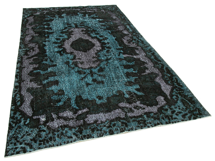 6x10 Black Over Dyed Rug - 22333