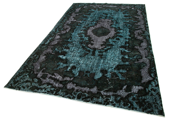6x10 Black Over Dyed Rug - 22333