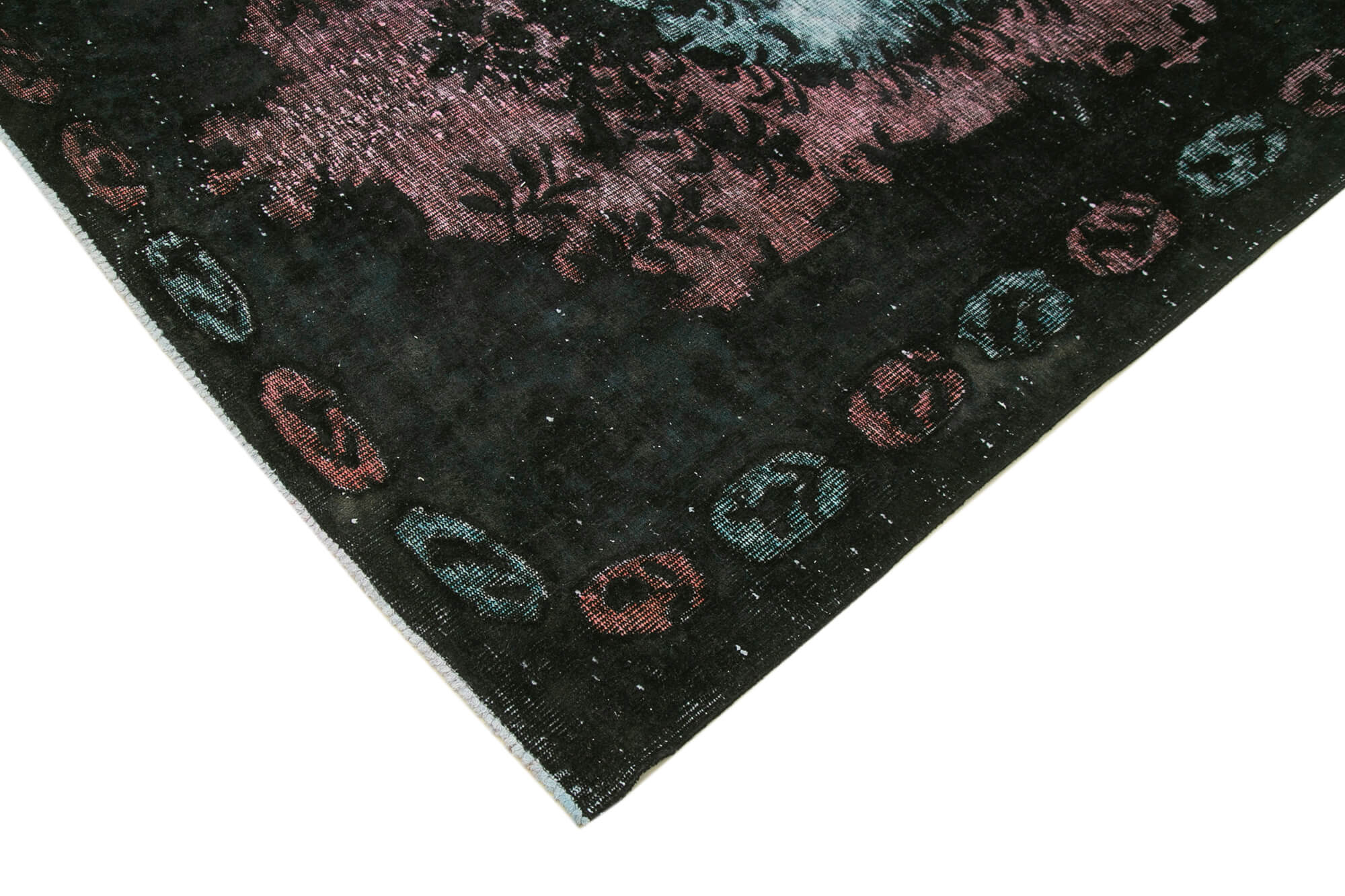 6x9 Black Over Dyed Rug - 22348
