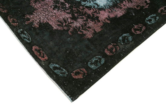 6x9 Black Over Dyed Rug - 22348