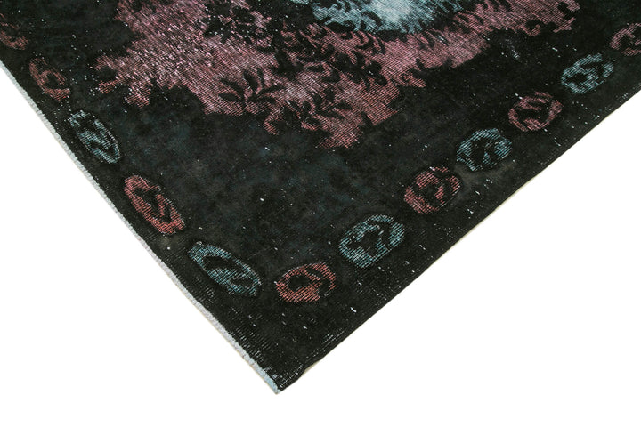 6x9 Black Over Dyed Rug - 22348