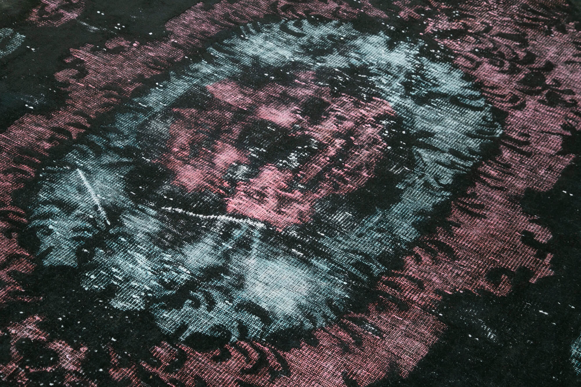 6x9 Black Over Dyed Rug - 22348