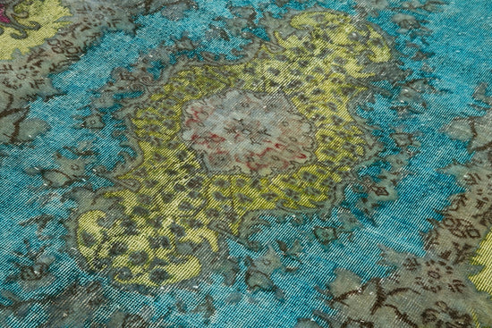 5x9 Turquoise Over Dyed Rug - 22369