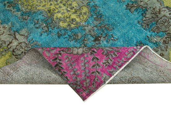 5x9 Turquoise Over Dyed Rug - 22369